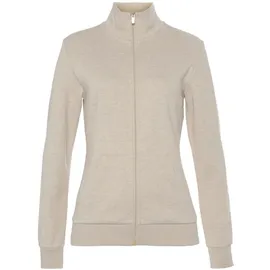 bench. loungewear Sweatjacke Damen beige meliert Gr.40/42