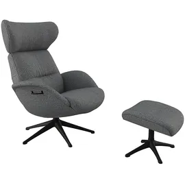 flexlux Relaxsessel FLEXLUX Polyester 90 x 107 x 89 cm Blau mit Kopfteil