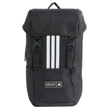 adidas 3 Stripes Flap Backpack Schwarz