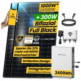 epp solar 1000W Balkonkraftwerk mit Speicher 2,24 kWh DEYE 800W Wechselrichter PV Anlage