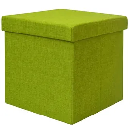 Dune Design Sitzwürfel faltbar 38x38cm Sitzhocker Polsterhocker 42L Stauraum Grün