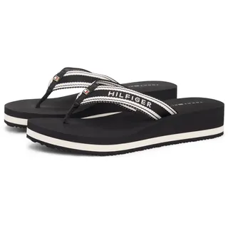 Tommy Hilfiger TH Flag Print Summer Sandal Black 39