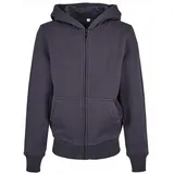 Build Your Brand Organic Basic Reißverschlusspullover Navy 146-152 cm