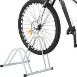 vidaXL Fahrradständer für 2 Fahrräder Freistehend Verzinkter Stahl
