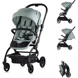Chipolino Kinderwagen Revolut, Sitz 360 Grad drehbar, verstellbar, EVA-Reifen grün