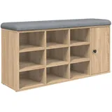 vidaXL Schuhbank 102 x 32 x 50 cm braun / Eiche