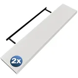 CASARIA Wandregal 110 x 3,8 x 23 cm Weiß