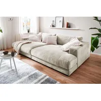 KAWOLA Big Sofa MADELINE Cord cremeweiß