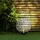 GLOBO Solarleuchte Metall 30x10x41 cm 2x LED warmweiß silber antik