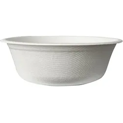 Papstar 100 Schalen, Zuckerrohr `pure` 500 ml Ø 15,5 cm · 5,4 cm weiss
