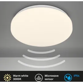 Briloner - LED Deckenlampe Bewegungsmelder IP54, LED Badlampe, Badezimmerleuchte Warmweiß