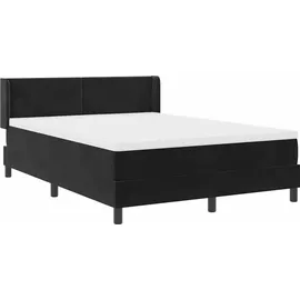 vidaXL Boxspringbett 140 x 200 cm Schwarz