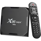 Android 11.0 TV Box X96 Max Plus Ultra Amlogic S905X4 4GB 32GB 2.4G 5G Dual WiFi BT4.0 Unterstützt AV1 H.265 8K HDR Media Player