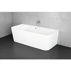 Bette BetteArt Badewanne 3480-004CWVHK edelweiß, 180x80x42cm, Einbau vor der Wand