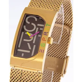 Esprit Houston Bold ES1L046M0065 Damenarmbanduhr - Goldfarben/Braun