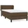 vidaXL Boxspringbett 100 x 200 cm Dunkelbraun
