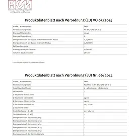 PKM KH-BIC7-2KB GK-IX-2 Einbauherdset 7 Funktionen Ofen Umluft Kochfeld