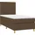 vidaXL Boxspringbett 100 x 200 cm Dunkelbraun