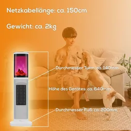 Tronitechnik Turmheizer 2000 W Weiß