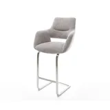 DeLife Barstuhl Yago-Flex 60 x 110 x 58 cm Silbergrau