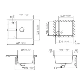 Schock Manhattan D-100 Einbau onyx + Excenterbetätigung