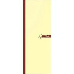 Glocken Tagebuch 110x297mm 1 Tag/Seite chamois Kalendarium 2026