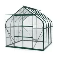 Vitavia Gewächshaus Saturn 6700 ESG, inkl. Fundament, Dunkelgrün