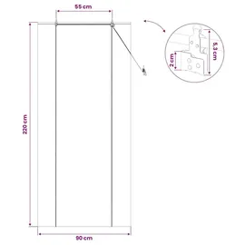 vidaXL Rollo Natur 90 x 220 cm Bambus/Braun