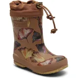 Bisgaard Unisex Kinder Thermo Rain Boot, Camel Flowers, 22 EU