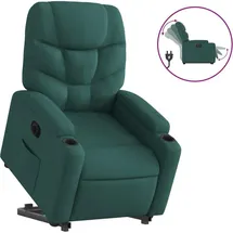 vidaXL Relaxsessel mit Aufstehhilfe Elektrisch 146 x 78 x 0 cm Dunkelgrün