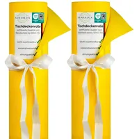 Sensalux Tischdeckenrollen-Set, 2 Stück, stoffähnliches Vlies, Event, Geburtstagsfeier, 1,18m