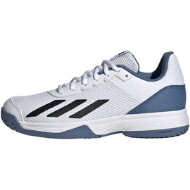 adidas Courtflash Tennis Shoes-Low (Non Football), FTWR White/core Black/Crew Blue, 34 EU