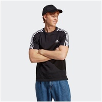 Adidas Essentials Single Jersey 3-Streifen T-Shirt Black / White 2XL