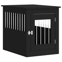 vidaXL Hundekäfig im Möbelstil 55 x 75 x 65 cm Schwarz