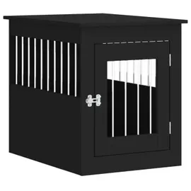 vidaXL Hundekäfig im Möbelstil 55 x 75 x 65 cm Schwarz