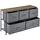 pro.tec Kommode 55 x 100 x 29 cm Grau/Holzfarben