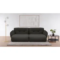 BeType Big-Sofa BETYPE "Be Fluffy moderner Love Seat, XXL Sofa, Lese-Sessel, Mega Sofa", grau (anthracit), B:285cm H:87cm T:184cm, 100% Polyester, Sofas, Big-Sofa, Softes Sitzgefühl, moderne Kedernaht, hochwertiger Bezug