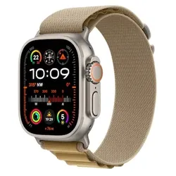 Apple Watch Ultra 2 LTE 49mm Titanium Natur Alpine Loop Mandel S