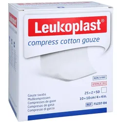 Leukoplast Compress Cotton Gauze 10x10cm 25X5 St