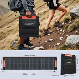 SWAREY S200 DC Powerstation 0,19 kWh mit 100W Solarpanel