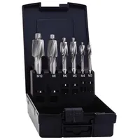 EXACT Flachsenker 6teilig 2,5 mm/3,3 mm/4,2 mm/5 mm/6,8 mm/8,5 mm Zylinderschaft 1 Set