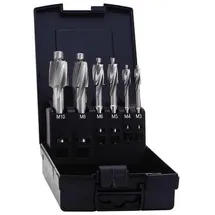 EXACT Flachsenker 6teilig 2,5 mm/3,3 mm/4,2 mm/5 mm/6,8 mm/8,5 mm Zylinderschaft 1 Set