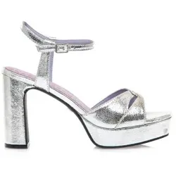 Mariamare für Damen. 68532 Sandalen 68532 silber (38), über 10cm, Schnalle, Lässig, Party