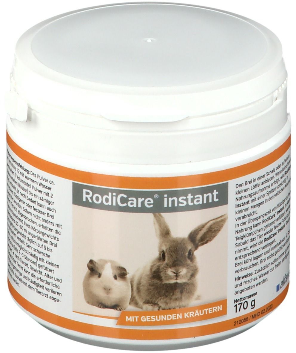 RodiCare® instant Pulver zur Herstellung einer Lösung zum Einnehmen 170 g 170 g Pulver zur Herstellung einer Lösung zum Einnehmen