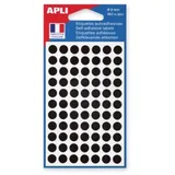 APLI Markierungspunkte Durchmesser 8 mm rund Schwarz 5 St.