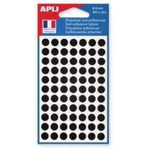 APLI Markierungspunkte Durchmesser 8 mm rund Schwarz 5 St.