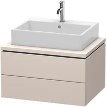 Duravit Waschtischunterschrank 2 Schubkästen 72 x 40 x 54,7 cm Taupe Supermatt