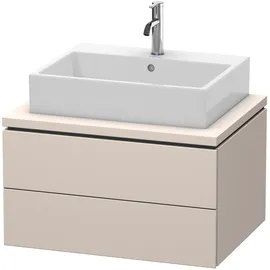 Duravit Waschtischunterschrank 2 Schubkästen 72 x 40 x 54,7 cm Taupe Supermatt