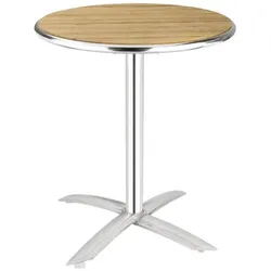 Bolero Runder Klappbarer Tisch Eschenholz 1 Bein 60Cm