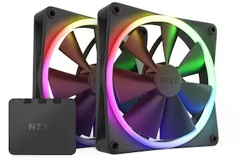 Preisvergleich Produktbild NZXT F140 RGB Gehäuselüfter 140mm Schwarz 2er Pack